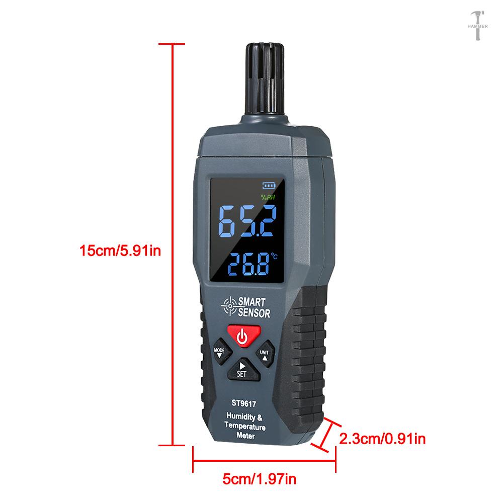 Máy đo nhiệt độ và độ ẩm chính xác cao màn hình LCD