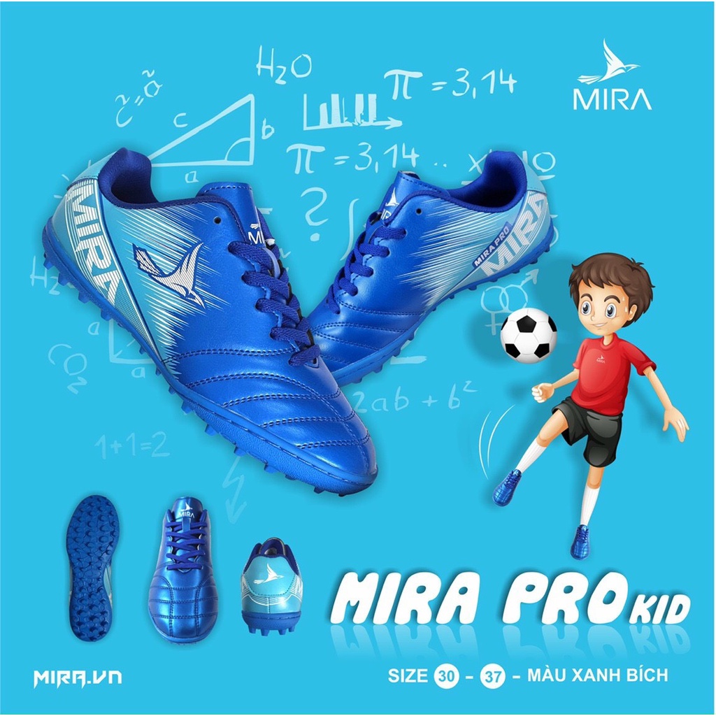 Giày Bóng Đá Sân Cỏ Nhân Tạo Chính Hãng Mira Pro - Mẫu Mới Nhất 2022