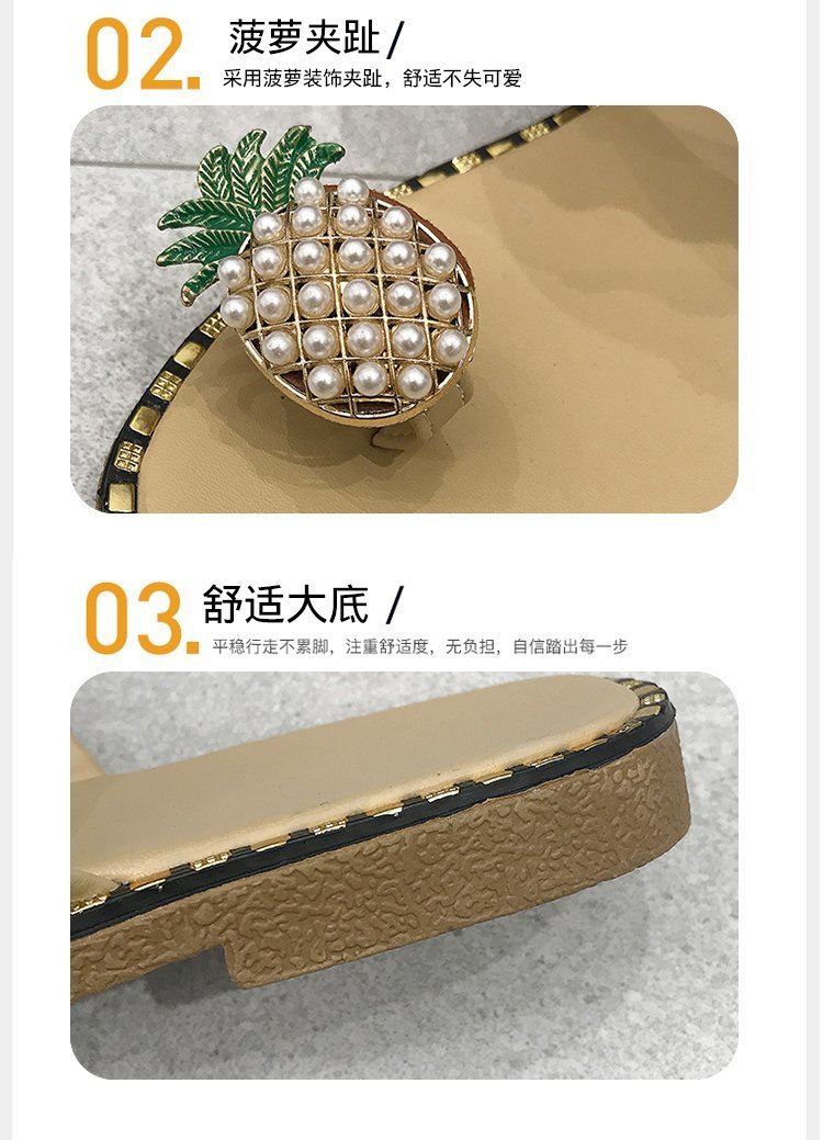 Dép Nữ Xỏ Ngón Hình Trái Dứa Size 35-41