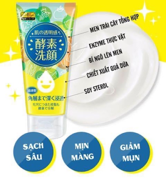 Sữa Rửa Mặt Sexylook Trái Cây Lên Men Tự Nhiên 120g Đài Loan