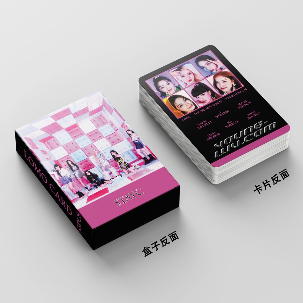 Bộ 55 Tấm Thẻ Hình Nhóm Nhạc Kpop STAYC