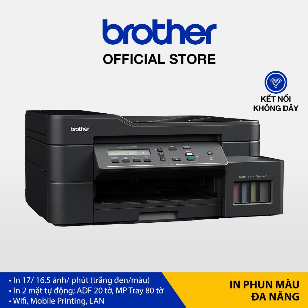 [Mã ELTECHZONE giảm 5% đơn 500K] Máy in phun màu đa năng (có Fax) Brother MFC-T920DW