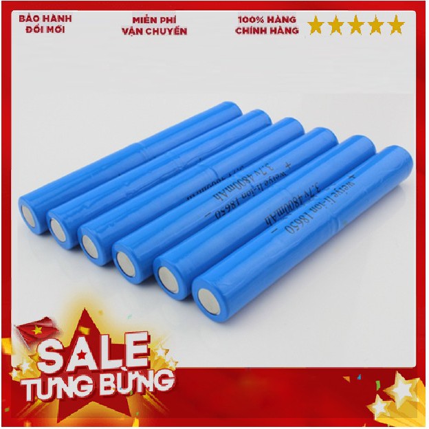 Pin Sạc Cao Cấp 18650, 3.7v, 6800mAh Pin Dài 13cm dành cho đèn pin và các sản phẩm cần dùng pin dài...