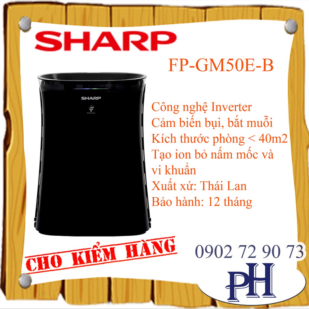 Máy lọc không khí, bắt muỗi Sharp FP-GM50E-B