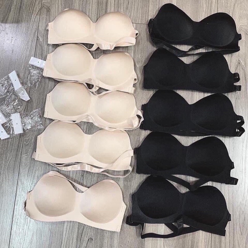 Áo bra không dây HANA áo lót nữ quây không dây quai đan chéo tặng kèm dây trong - sp 39