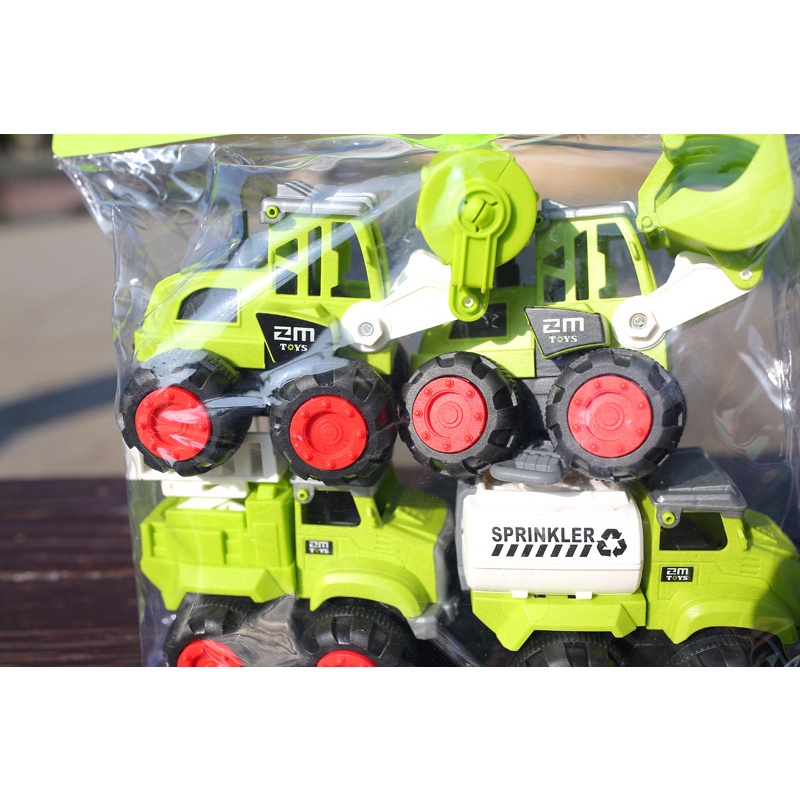 Bộ 4 xe công trường cỡ to