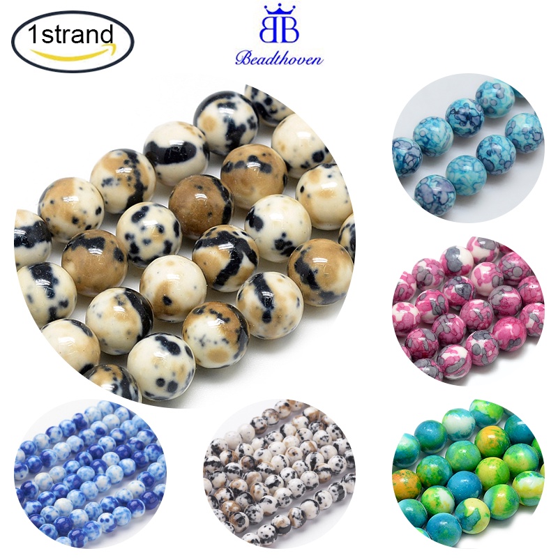1 Chuỗi Hạt Tròn Màu Trắng Đại Dương 6~7mm: 1mm 15.8 inch