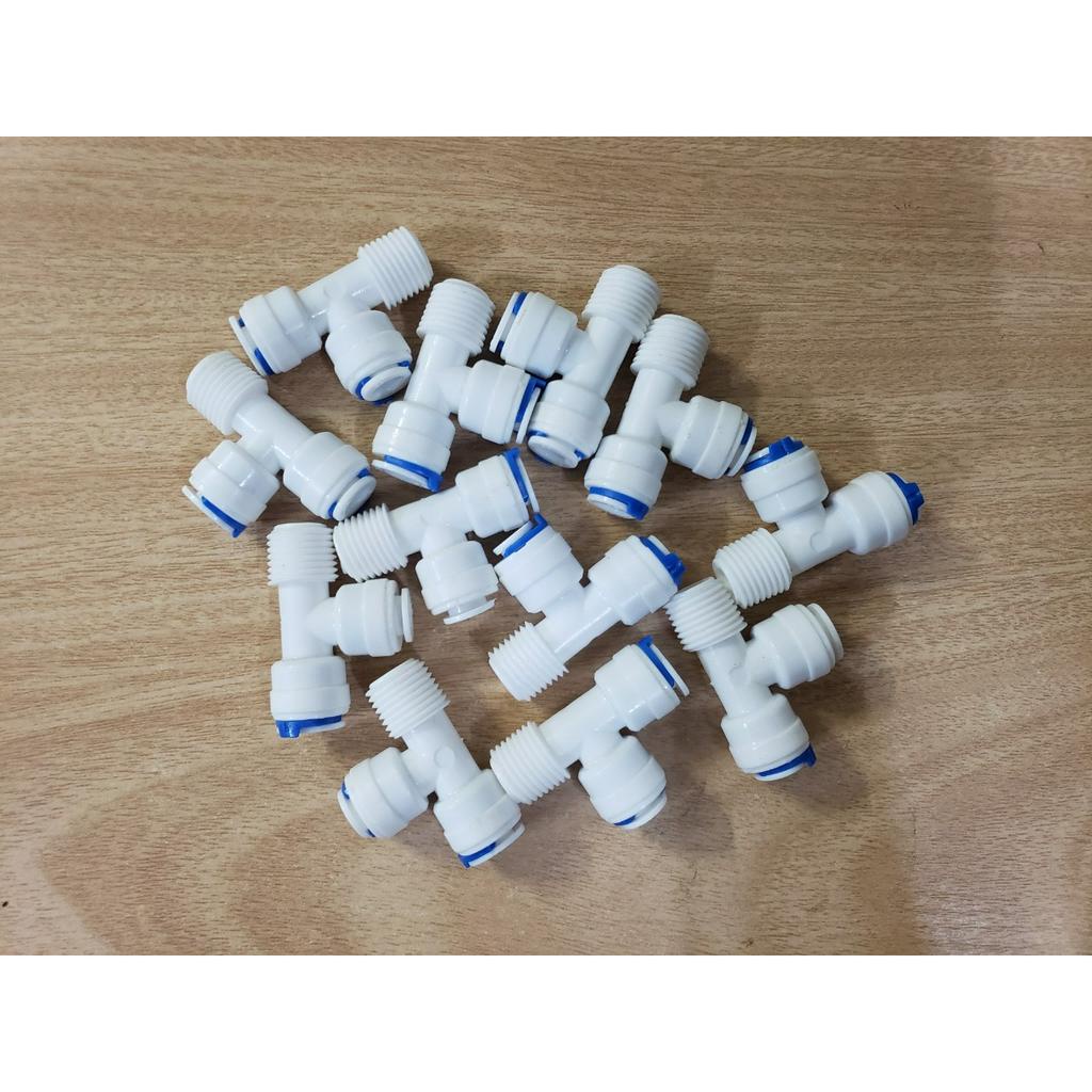 Cút Nối T Lệch Ren 13 Dây 6mm  (Dùng Cho Máy Lọc Nước RO)