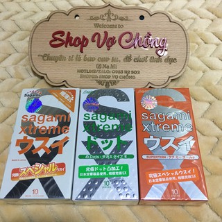 [CHÍNH HÃNG]Bộ 3 Hộp 30 Cái Bao Cao Su Cao Cấp Sagami Xtreme Super Thin - Cam Kết Chính Hãng Nhật Bản
