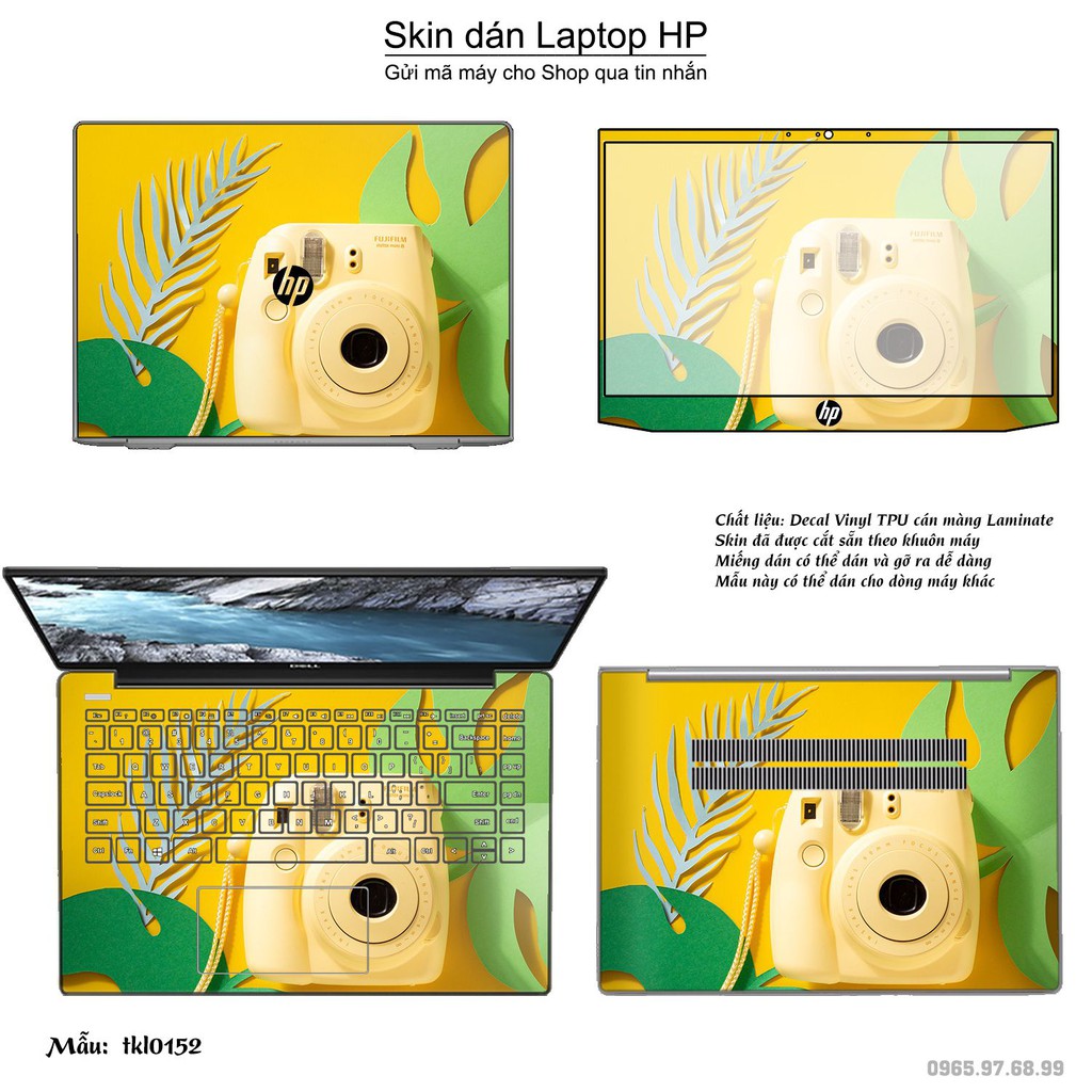 Skin dán Laptop HP in hình thiết kế nhiều mẫu 4 (inbox mã máy cho Shop)