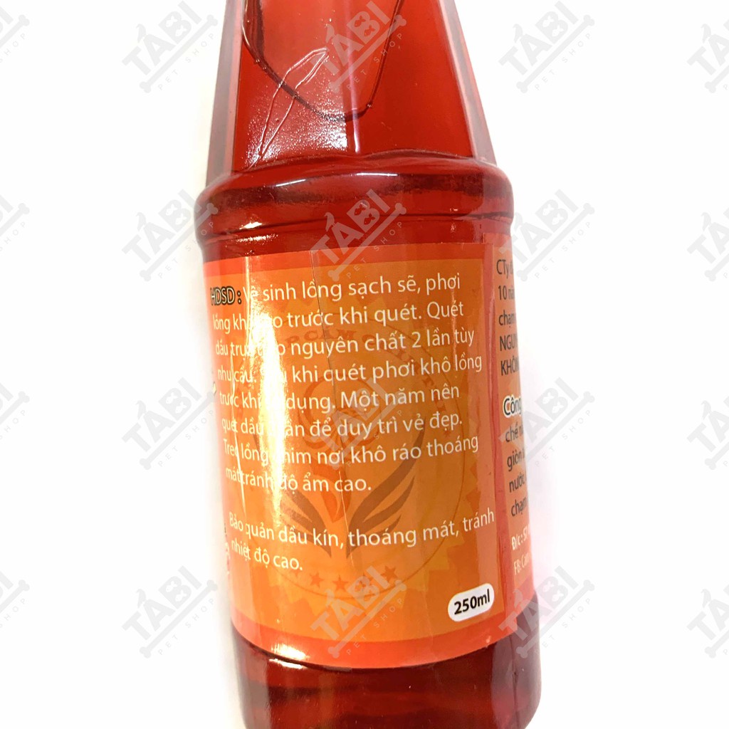 Dầu Quét Lồng Chim Phú Vinh 250ML Cao Cấp