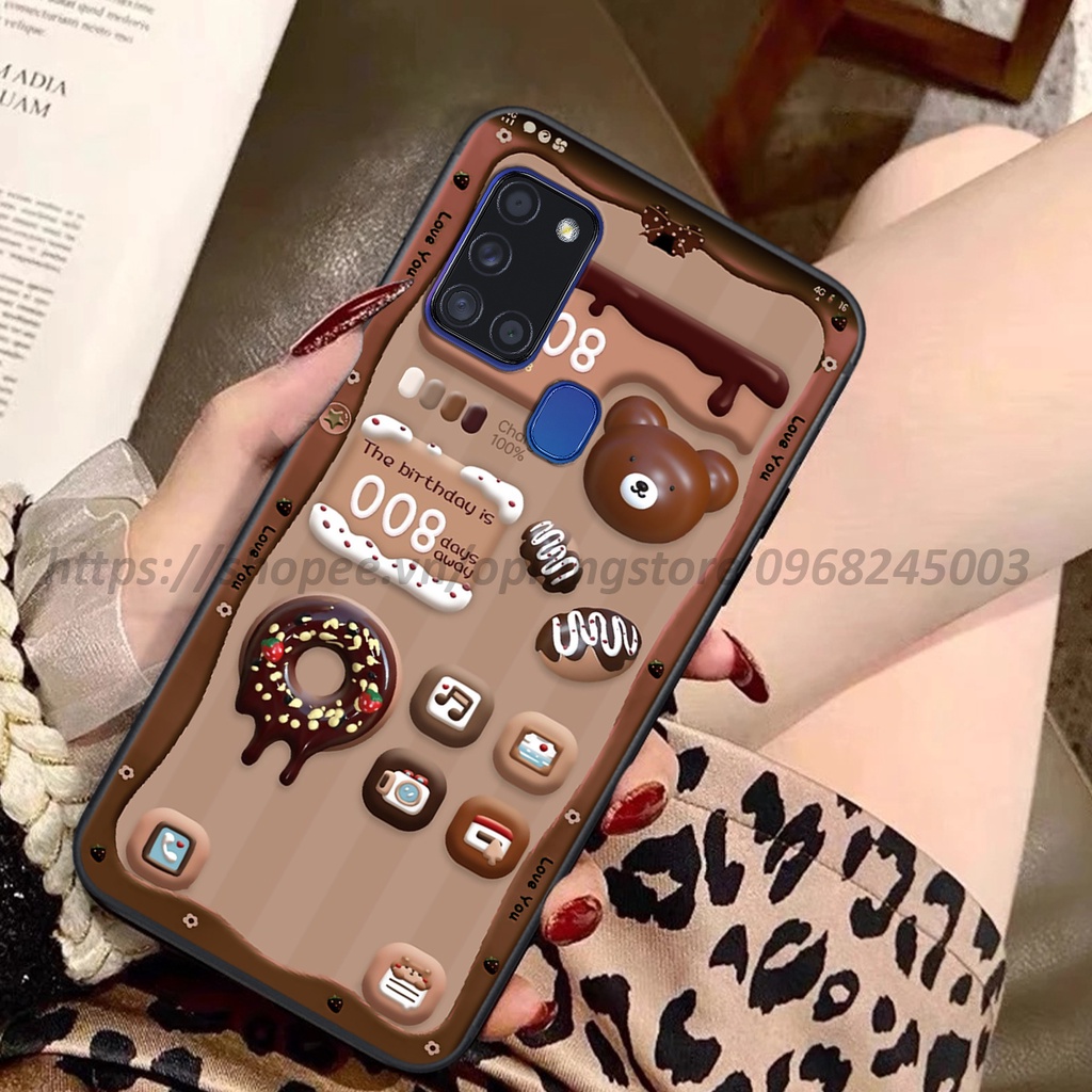 Ốp lưng Samsung A21s / M31 / M51 in hình 3D gấu,thỏ cute dễ thương
