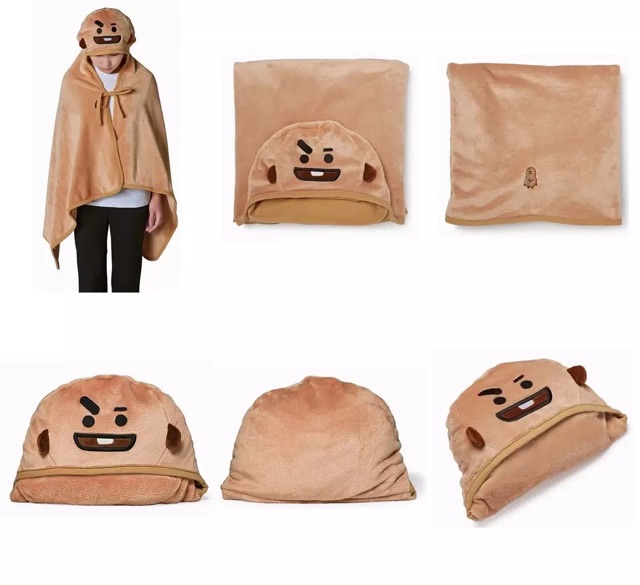 Khăn choàng kèm mũ đội BT21