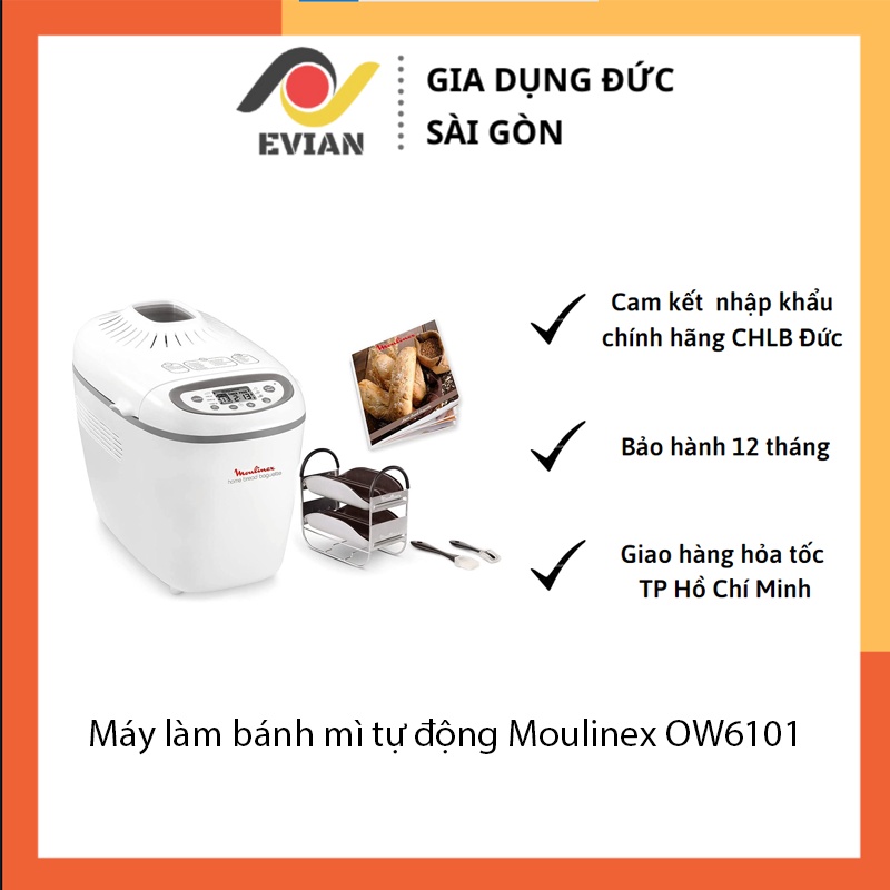 [ HÀNG ĐỨC ] Máy làm bánh mì tự động Moulinex OW6101