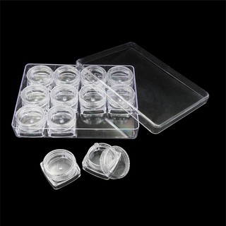 SET HỘP MICA TRONG SUỐT ĐỰNG ĐÁ 12 Ô NHỎ