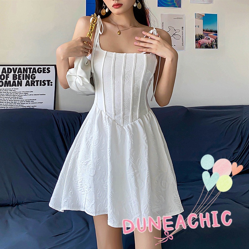 Đầm Chữ A Hai Dây Màu Trơn Y0817