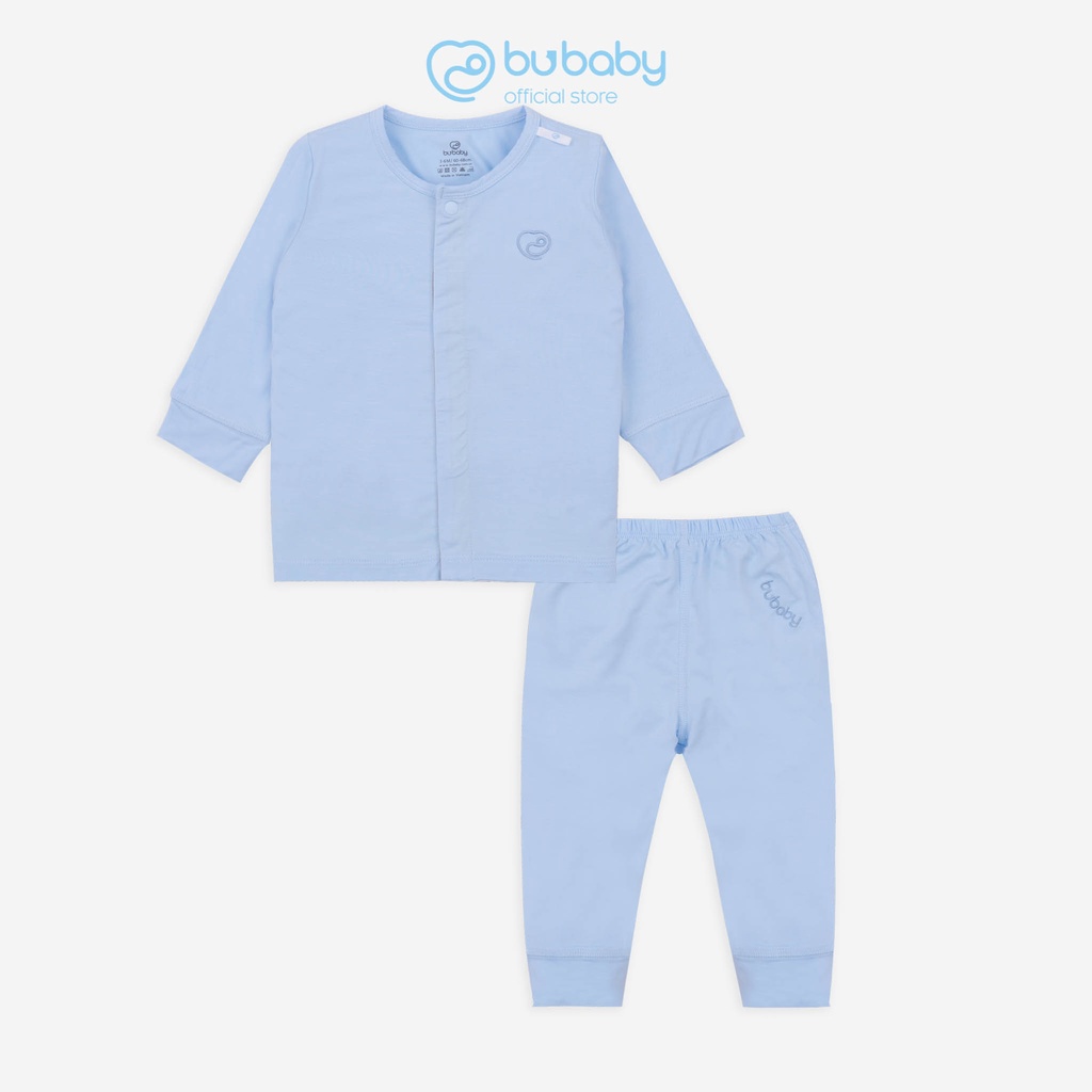 Bộ quần áo dài tay cài giữa Bambus BU Baby BBB110205