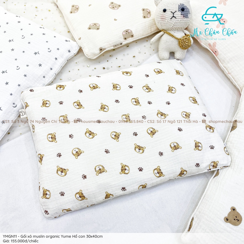 Gối Xô Muslin Organic Yume Kích Thước 30*40cm
