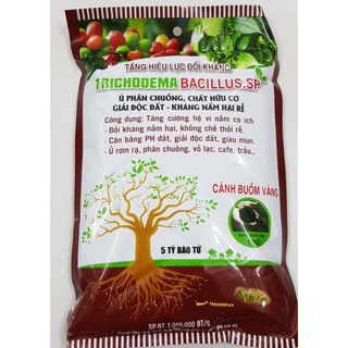 Nấm đối kháng trichoderma bacillus ủ phân chuồng,chất hữu cơ , giải độc đất