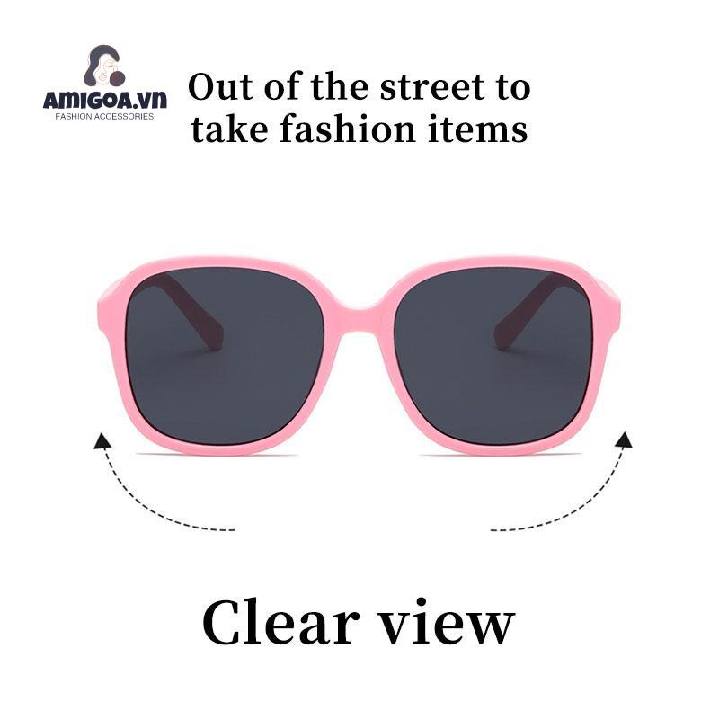 Kính Mát Gọng Vuông Lớn Phong Cách Retro Cá Tính