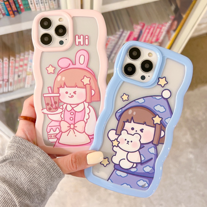 Ốp lưng iphone ốp Điện Thoại silicone acrylic Họa Tiết Hoạt Hình Cho Apple iPhone 14131211 Ốp lưng iphone ốp Điện Thoại mini Xinh Xắn Dành Cho Iphone promax XS XR xsmax se2020 678 plus