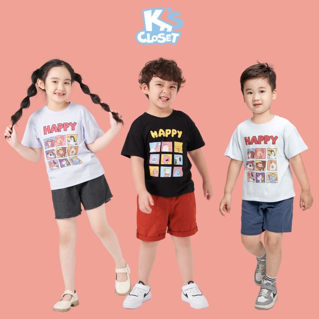 Áo Phông K's Closet Cộc Tay Cho Bé Trai Và Bé Gái  E024ONS / K218TWS TMĐT