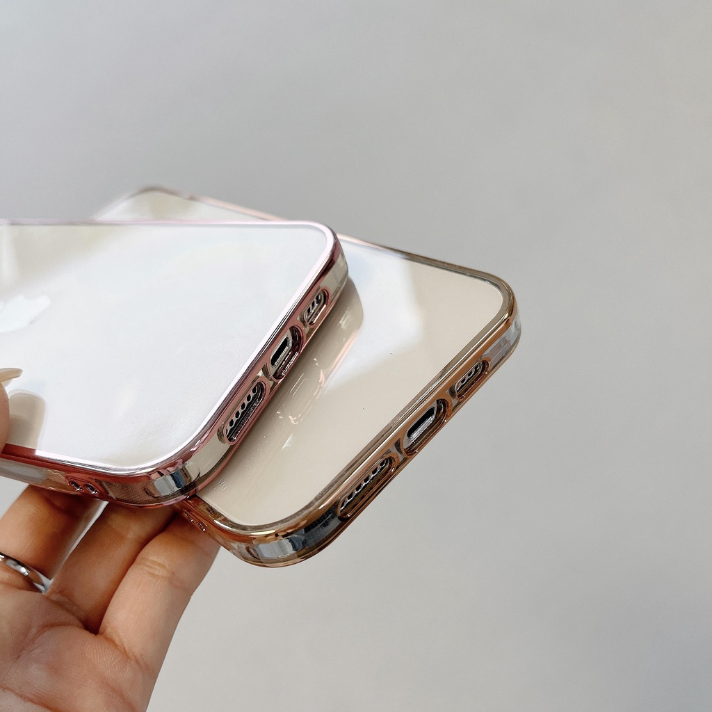Ốp Điện Thoại Silicon Dẻo Đính Đá Lấp Lánh Kèm Giá Đỡ Nhẫn Cho iPhone 13 pro Max i12 13pro 11 promax 12 pro Max