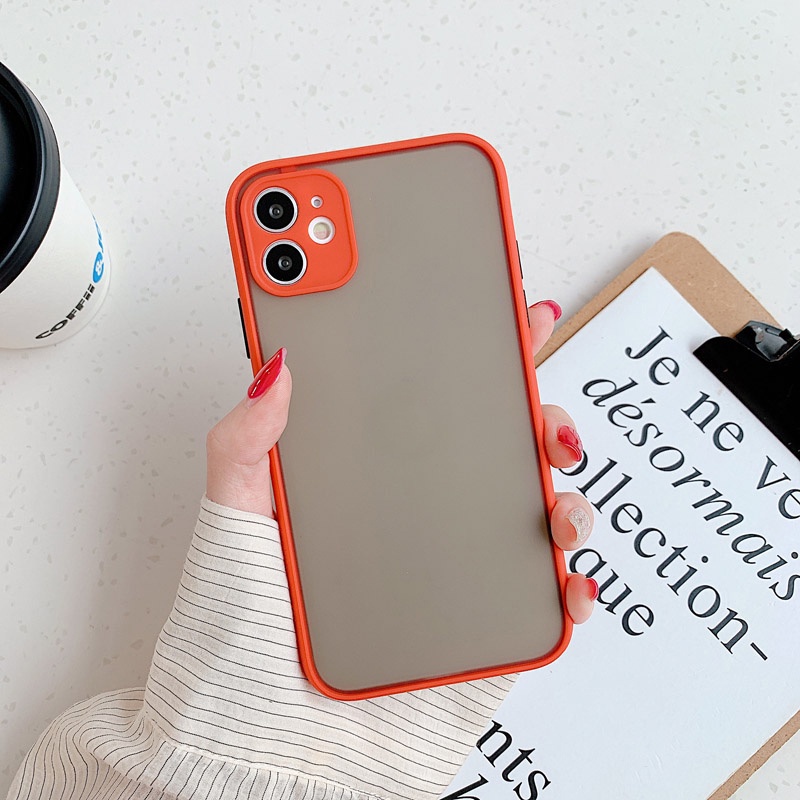 Ốp Điện Thoại Nhám Màu Kẹo Bảo Vệ Camera Cho OPPO A91 A93 Reno 3 4 5