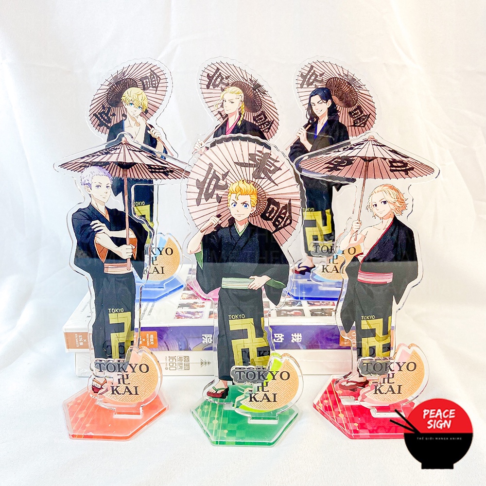 Mô hình TOKYO REVENGERS ver YUKATA CẦM Ô standee tượng acrylic anime mica chibi trang trí trưng bày