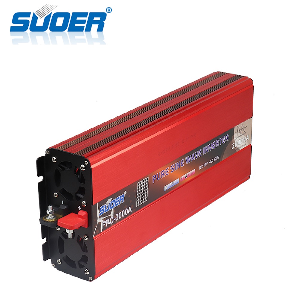 Bộ đổi điện sin chuẩn 3000w SUOER đúng công suất 12V sang 220v FPC - 3000A