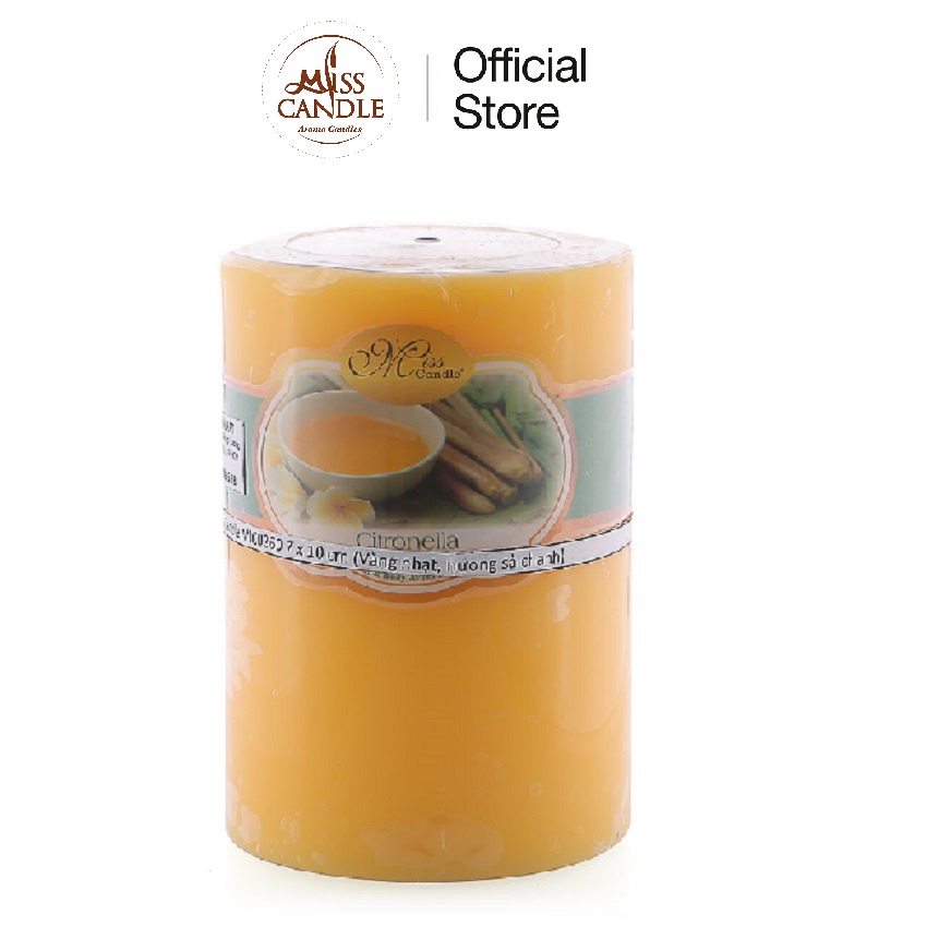 Nến thơm trụ tròn D7H10 Miss Candle MIC0260 (Chọn màu)