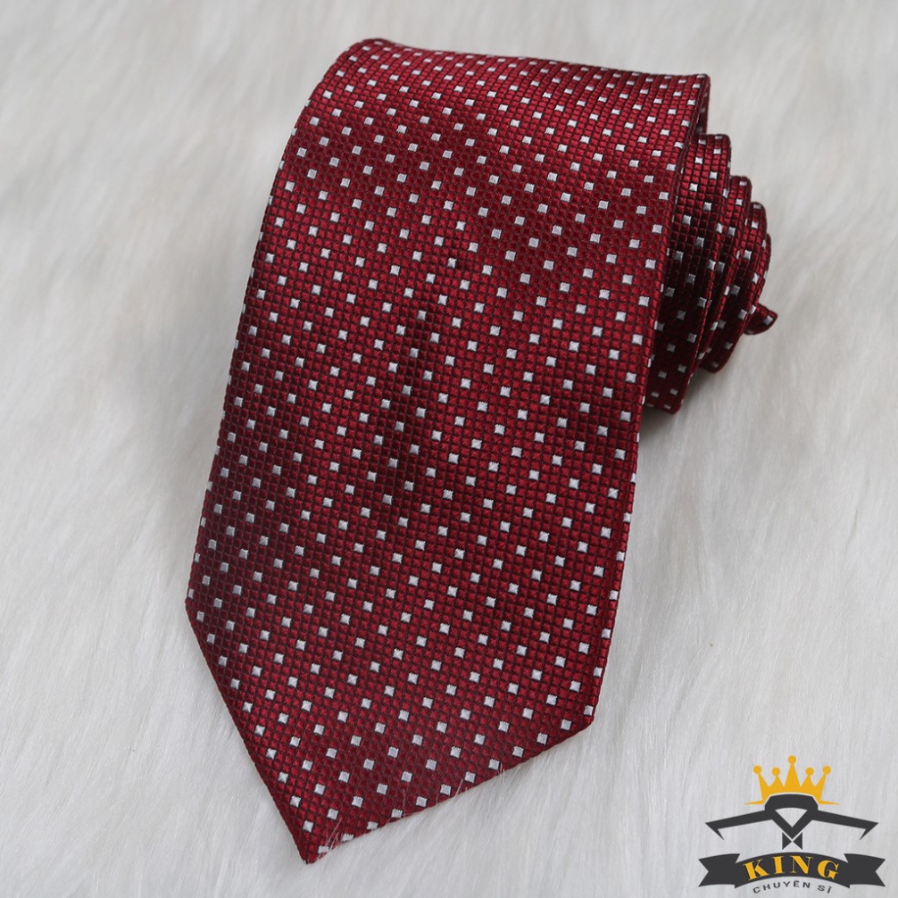 Cà vạt nam KING caravat nam chấm bi công sở cao cấp giá rẻ C052