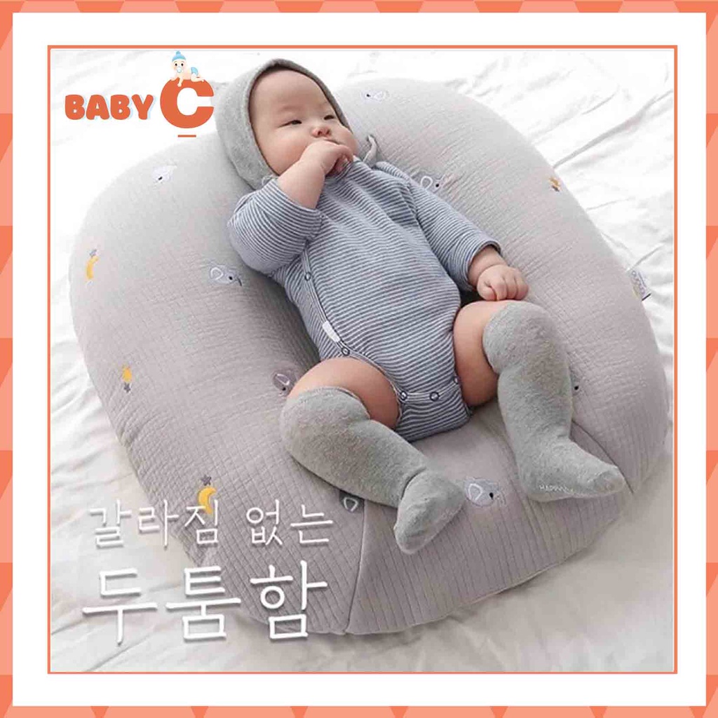 Gối chống trào ngược Emong chần bông kháng khuẩn an toàn cho bé-BaByC