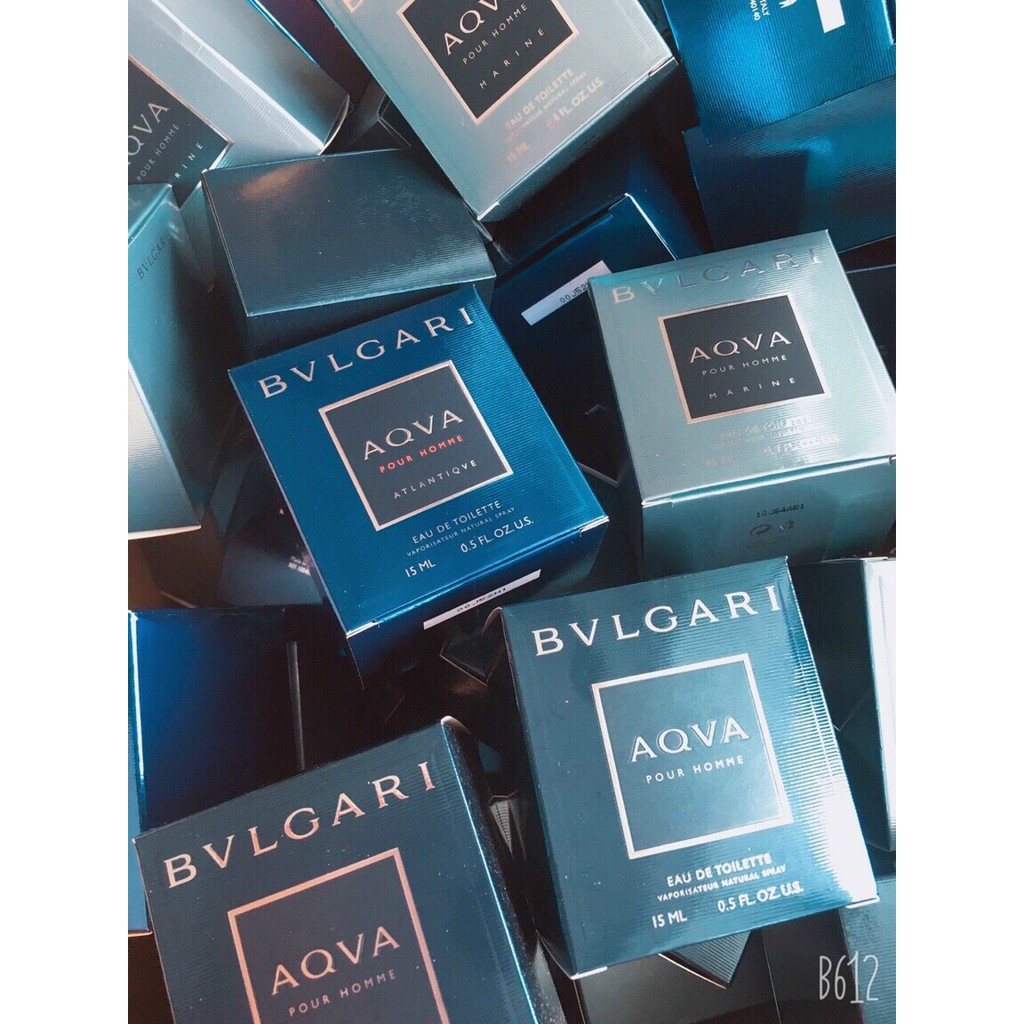 Nước Hoa nam Bvlgari Aqva Pour Homme Atlantiqve EDT 15ml Dạng Xịt