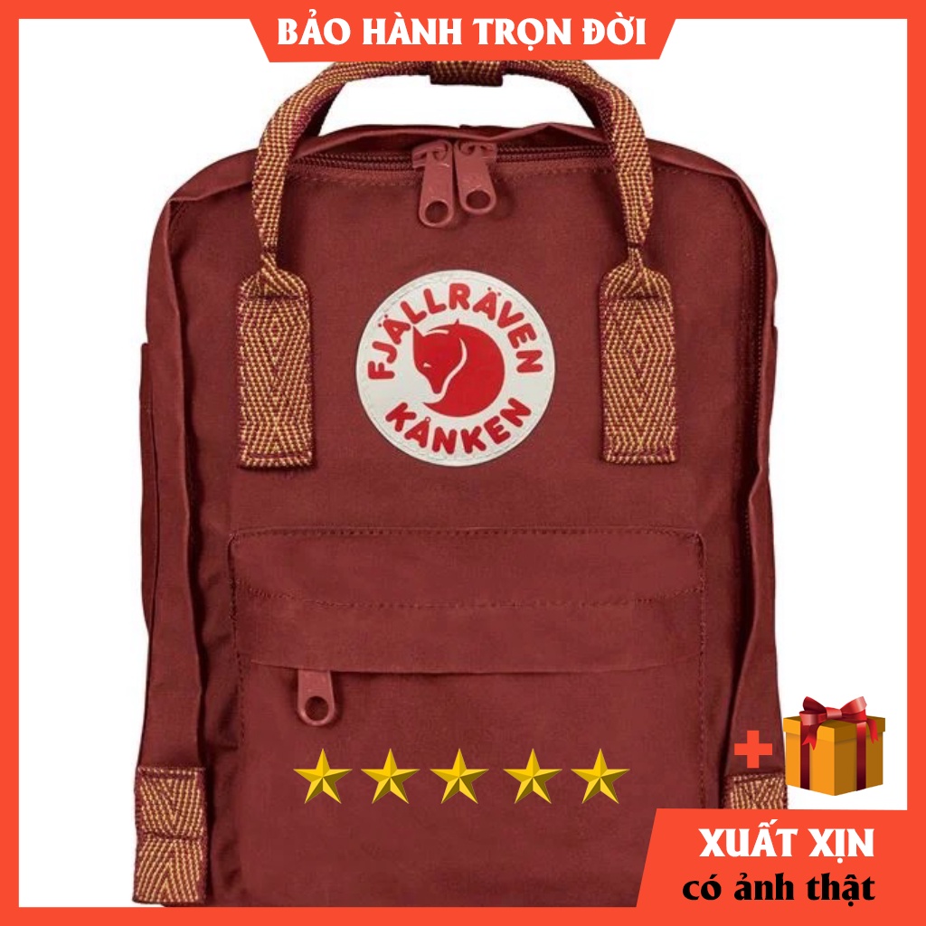 Balo Fjallraven Kanken Rainbow Mini quai cầu vồng  ⚡️  HÀNG XUẤT DƯ   ⚡️ Vải chống thấm nước tuyệt đối