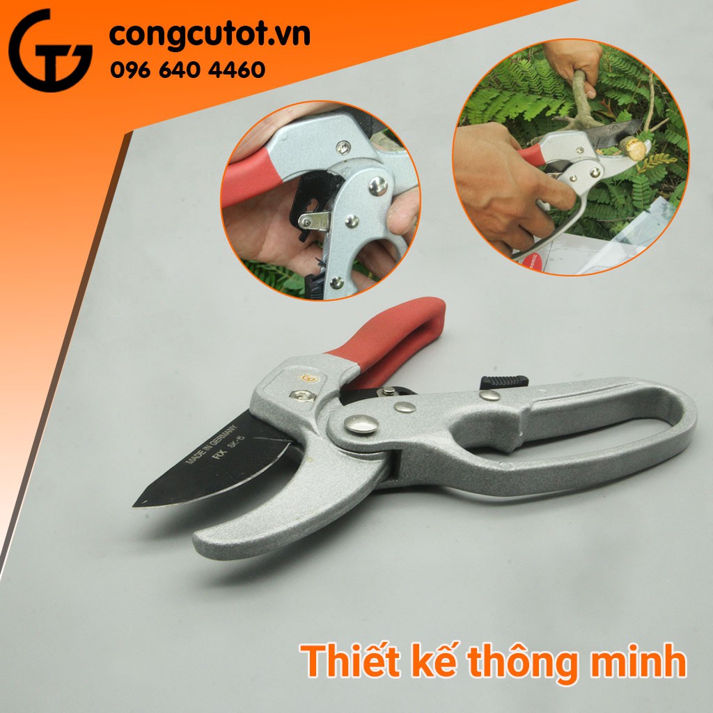 Kéo nhông chuyên cắt tỉa, bon sai cây cảnh thép SK-5 cao cấp