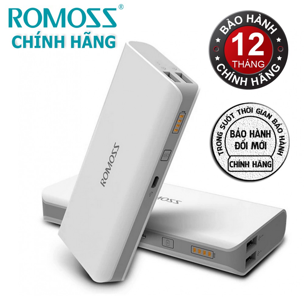 Sạc Dự Phòng Romoss Sense 4 10000mah Chính Hãng Check Code - BH 1 năm