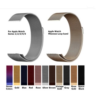 Dây Apple Watch ♥️FREESHIP♥️ thép chống rỉ Milanese Loop dùng choseries 1/2/3/4/5/6/SE size 38/40/42/44mm