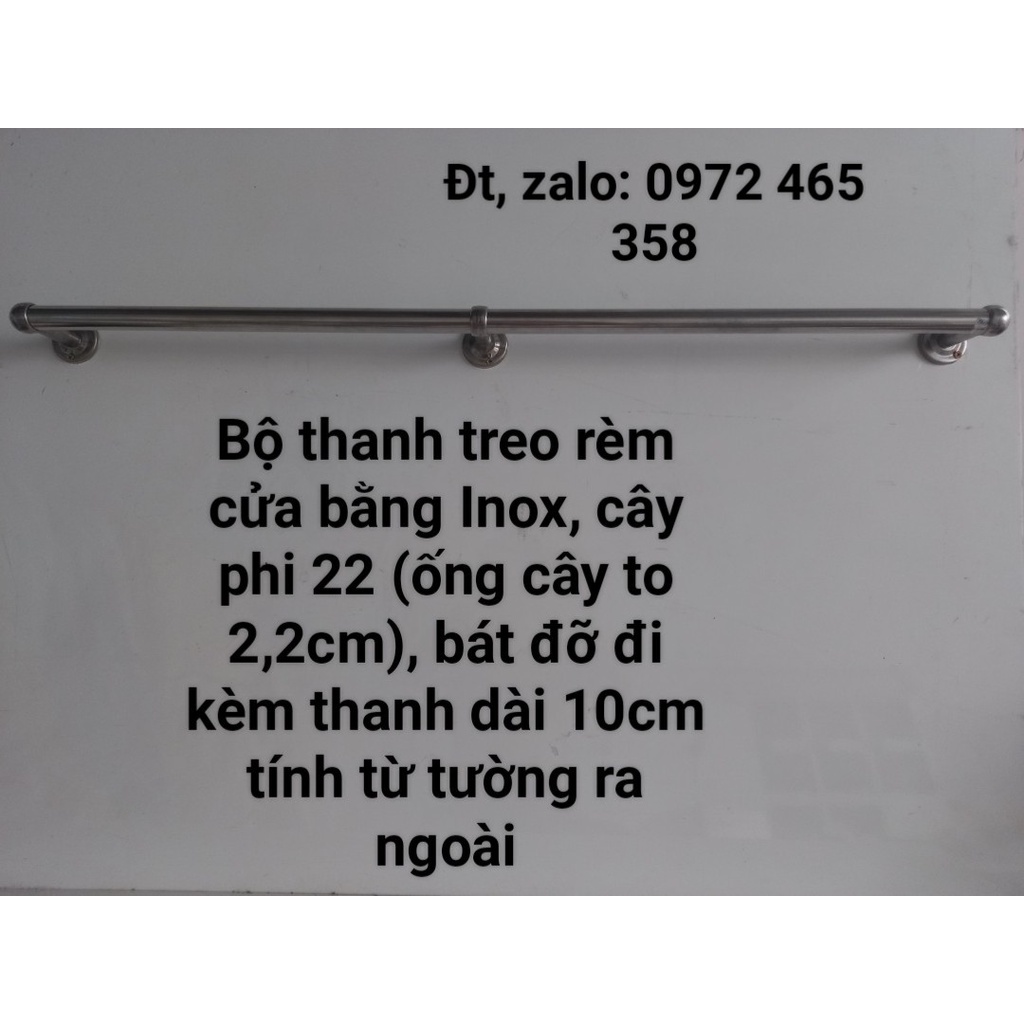 Thanh Treo Rèm Cửa Bằng Inox Phi 22