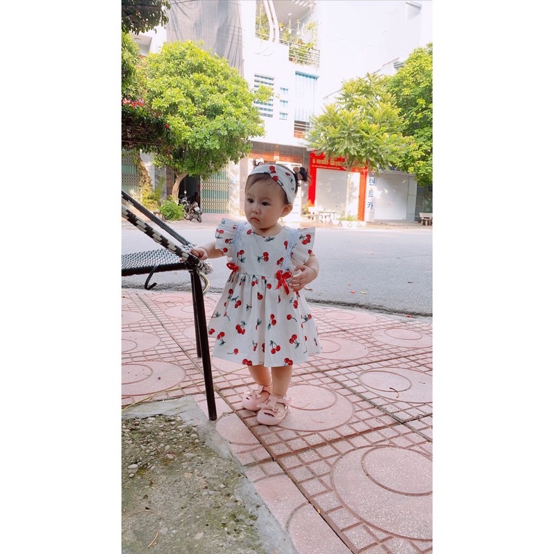 Đầm bé gái  💕𝑭𝑹𝑬𝑬𝑺𝑯𝑰𝑷 + TẶNG KÈM TURBAN💕LINA KIDS-váy trẻ em Thiết Kế Cao CấP- váy chery