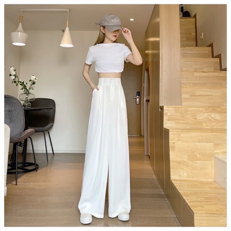 Quần Ống Rộng Chất Lụa Siêu Đẹp