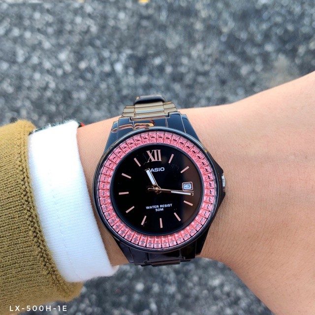 Đồng hồ nữ dây nhựa chính hãng Casio Anh Khuê LX-500H