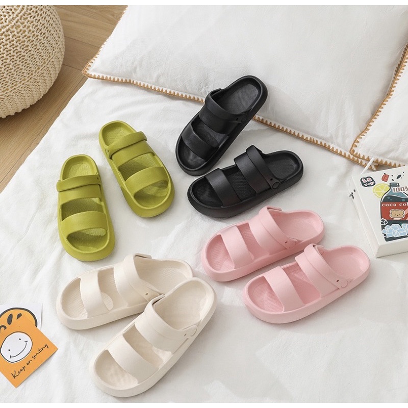 Dép nam nữ sandal bánh mì đế cao chất EVA siêu nhẹ cực êm