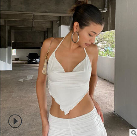 Áo hai dây hở lưng màu trơn gợi cảm dành cho nữ