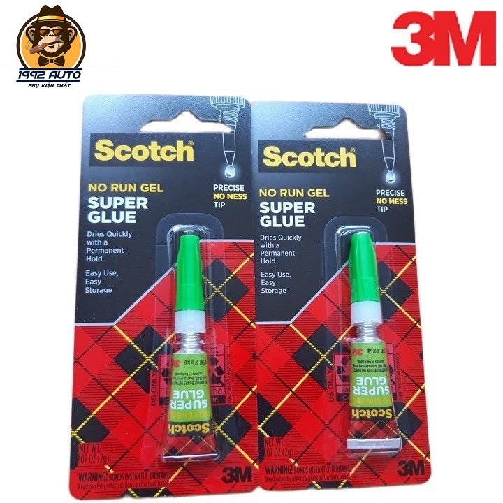 Combo 2 Keo Dán Giày, Gỗ, Nhựa Siêu Dính Scotch® AD113 - 2g Supper Glue Scotch 3M – Hàng Chính Hãng - 1992STORE