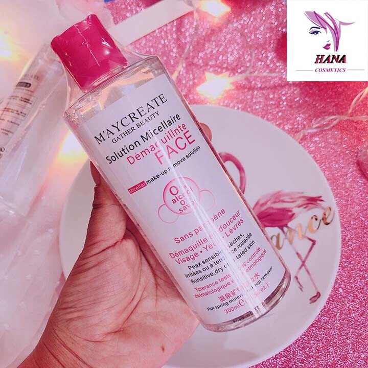 Nước tẩy trang🍁𝑭𝒓𝒆𝒆𝒔𝒉𝒊𝒑🍁Nước tẩy trang Maycreate cho da dầu,da mụn 300ml