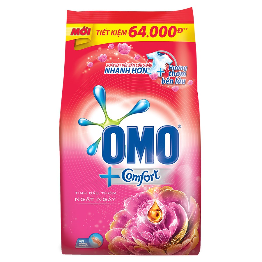 Bột giặt OMO comfort tinh dầu thơm ngất ngây 5.5kg