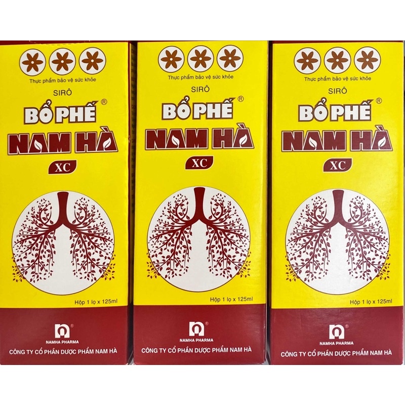 Siro ho Bổ Phế Nam Hà có đường, không đường và viên ngậm mẫu mới (Chai 125ml)