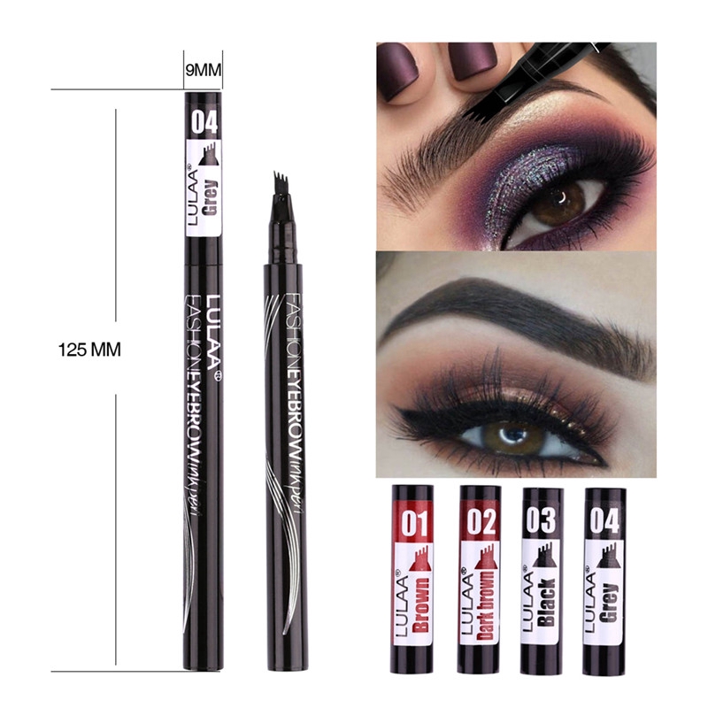 Bút kẻ chân mày Lulaa kháng nước lâu trôi chống nhòe có 4 màu tùy chọn | BigBuy360 - bigbuy360.vn