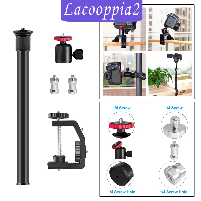 [LACOOPPIA2] Table Desk Camera Clamp Mount w/1/4&quot; Screw for DSLR Camcorder